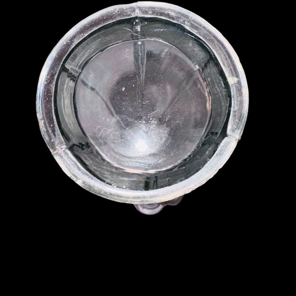 Vintage L.E. SMITH Stretch Clear Swung Ribbed Vase - Picture 9 of 10